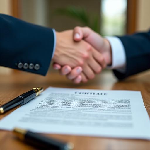 Reliable legal representative discussing documents in London